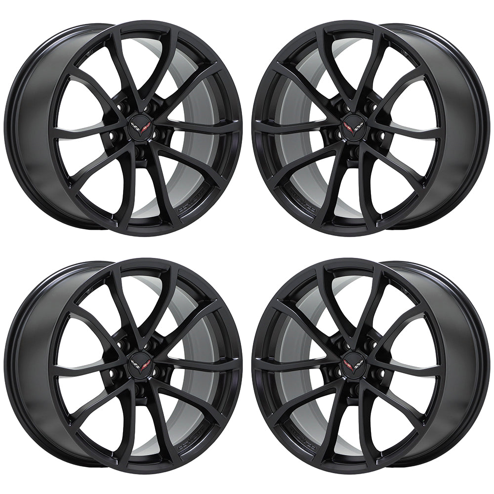 19x10" 20x12" Corvette Grand Sport C7 Satin wheels rims Factory OEM GM 5542 5543
